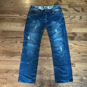 Men's Blue Distressed Jeans from do denim worn once